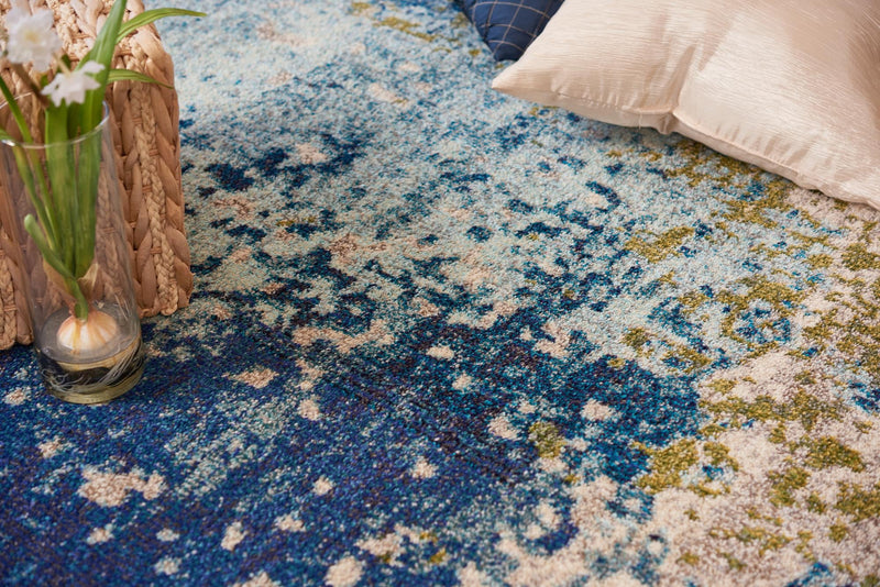 Marrakesh Elegance Collection Area Rug -  Boujad Rectangle Blue  lifestyle 4