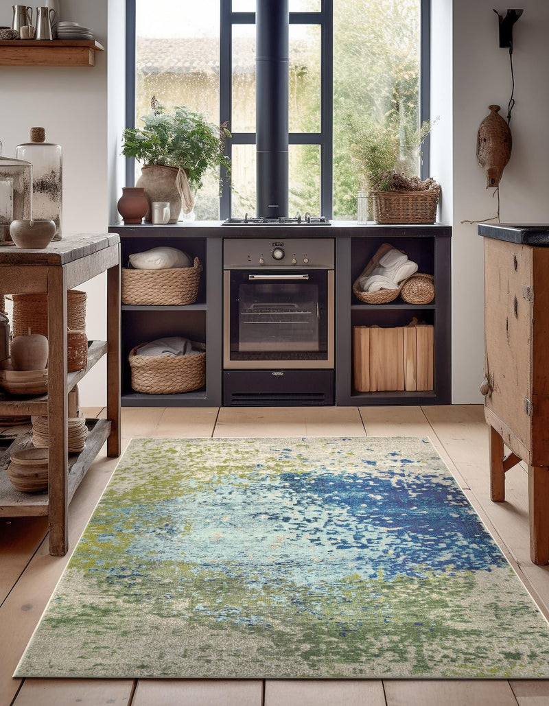 Marrakesh Elegance Collection Area Rug -  Boujad Rectangular Blue  lifestyle 44
