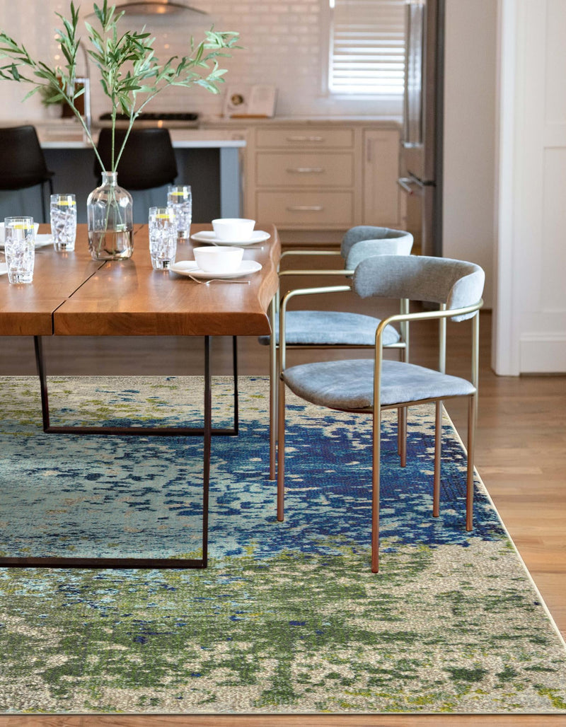 Marrakesh Elegance Collection Area Rug -  Boujad Rectangle Blue  lifestyle 12