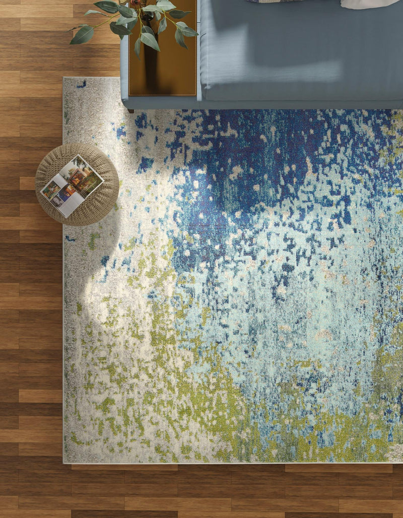 Marrakesh Elegance Collection Area Rug -  Boujad Rectangle Blue  lifestyle 13