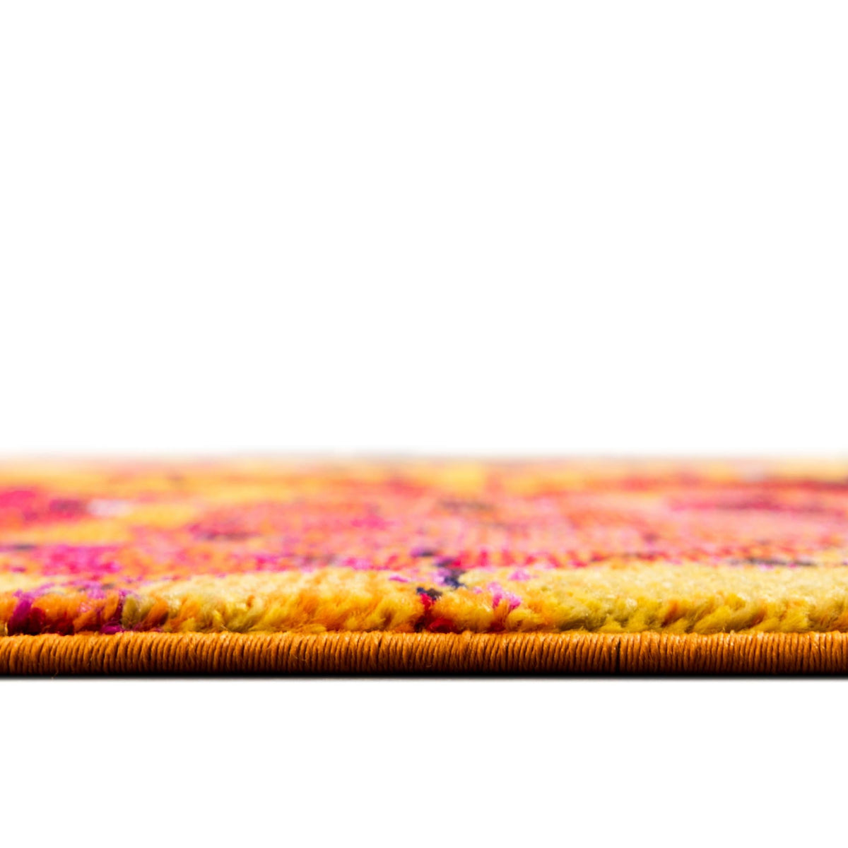 Marrakesh Elegance Collection Area Rug -  Guercif Round Yellow  lifestyle 22