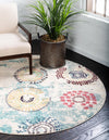 Marrakesh Elegance Collection Area Rug -  Goulmima Round Beige  lifestyle 34