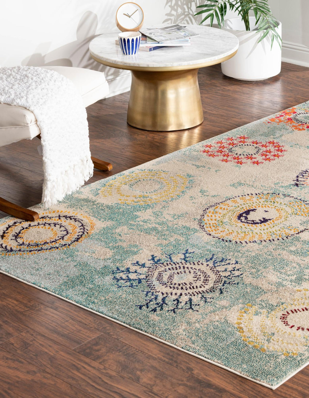 Marrakesh Elegance Collection Area Rug -  Goulmima Rectangle Beige  lifestyle 5