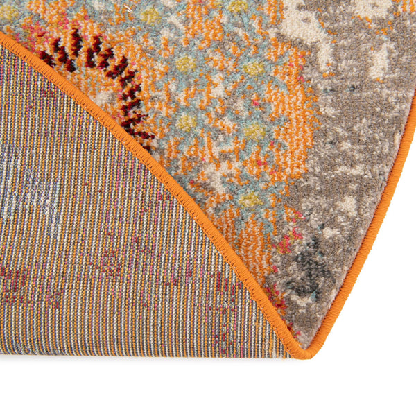 Marrakesh Elegance Collection Area Rug -  Goulmima Round Orange  lifestyle 55