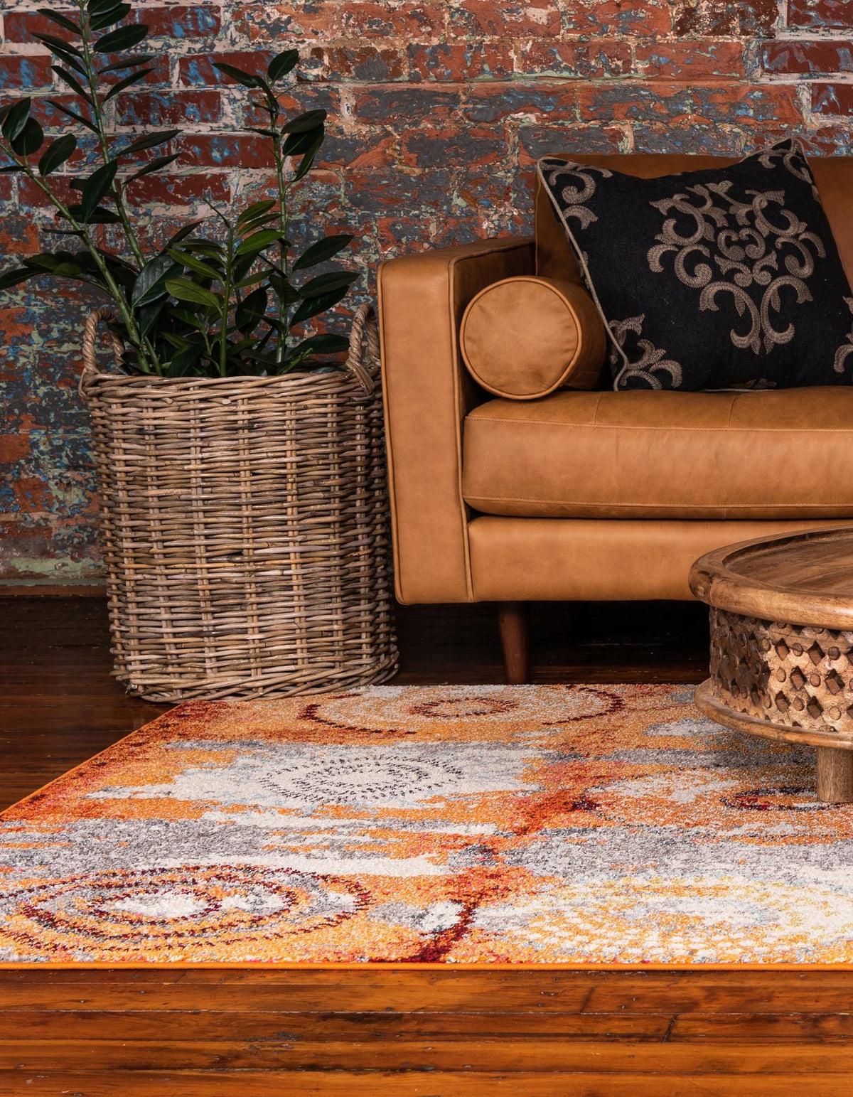 Marrakesh Elegance Collection Area Rug -  Goulmima Rectangle Orange  lifestyle 8