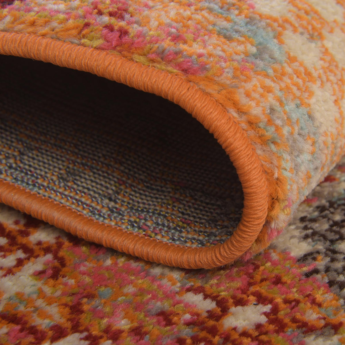 Marrakesh Elegance Collection Area Rug -  Goulmima Rectangle Orange  lifestyle 12