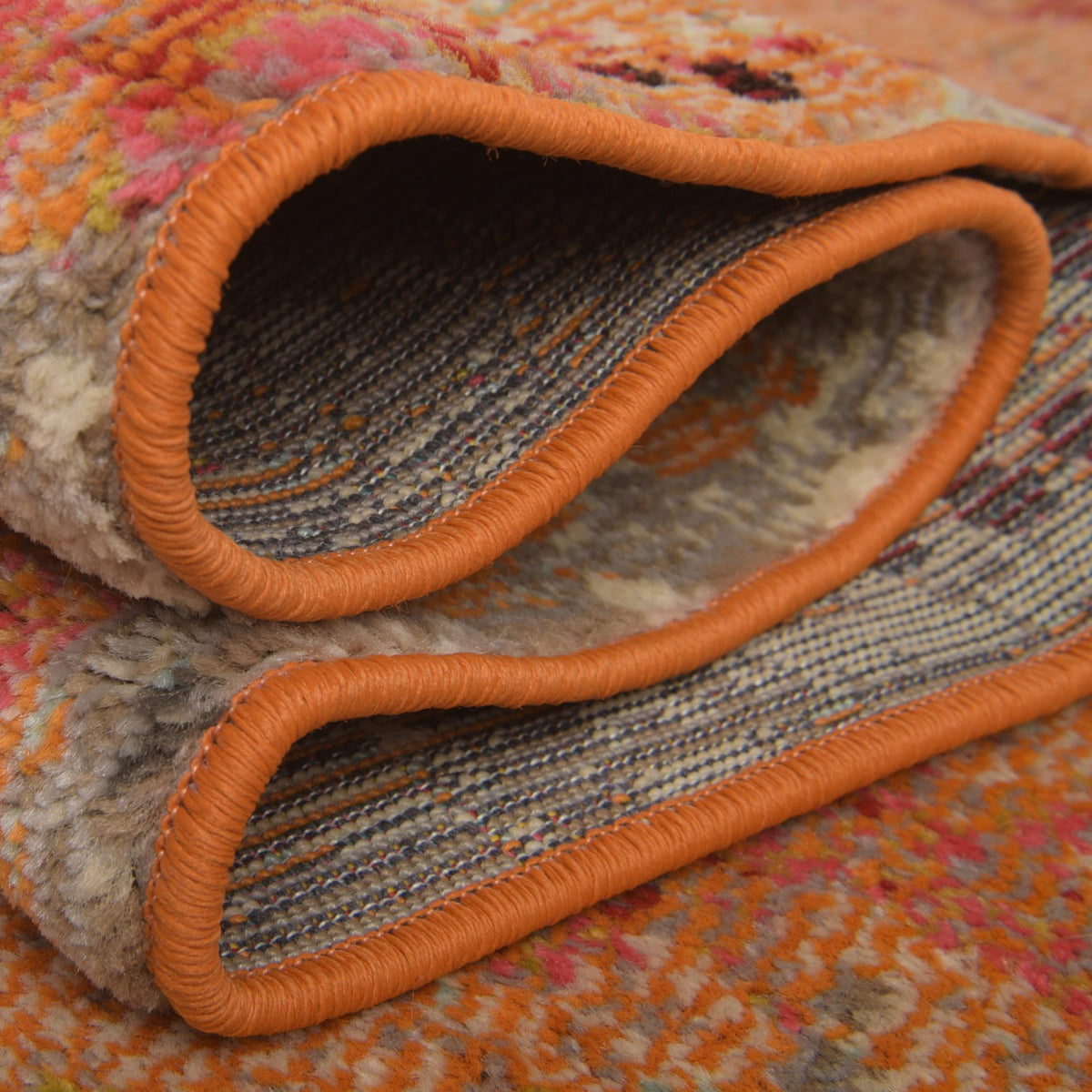 Marrakesh Elegance Collection Area Rug -  Goulmima Rectangle Orange  lifestyle 23