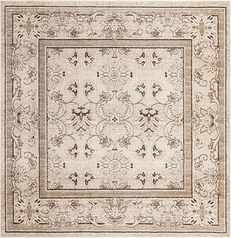Horizon Collection Area Rug -  Meridian Square Ivory  lifestyle 67