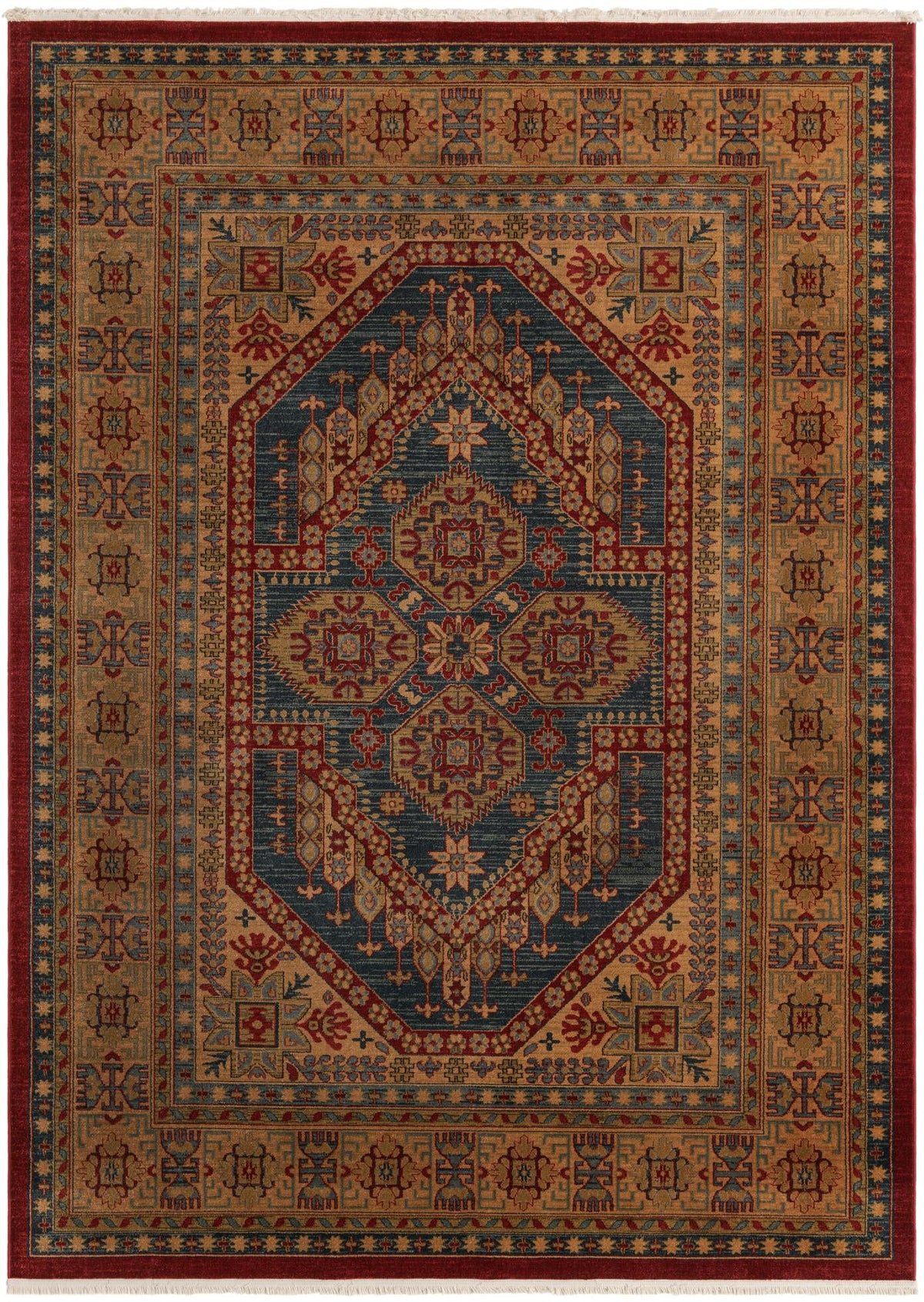 Persian Elegance Collection Area Rug -  Fars Rectangle Navy Blue  lifestyle 2