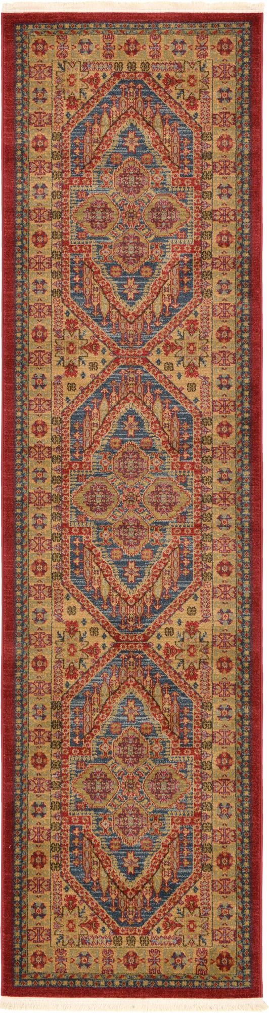 Persian Elegance Collection Area Rug -  Fars Runner Navy Blue  lifestyle 12
