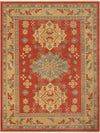 Persian Elegance Collection Area Rug - Isfahan Rectangle Red  lifestyle 2