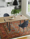 Persian Elegance Collection Area Rug -  Nain Square Light Blue  lifestyle 22