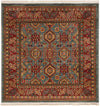 Persian Elegance Collection Area Rug -  Nain Square Light Blue  lifestyle 7