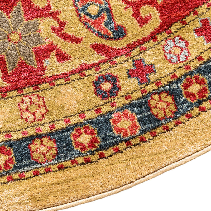 Persian Elegance Collection Area Rug -  Arak Round Beige  lifestyle 35