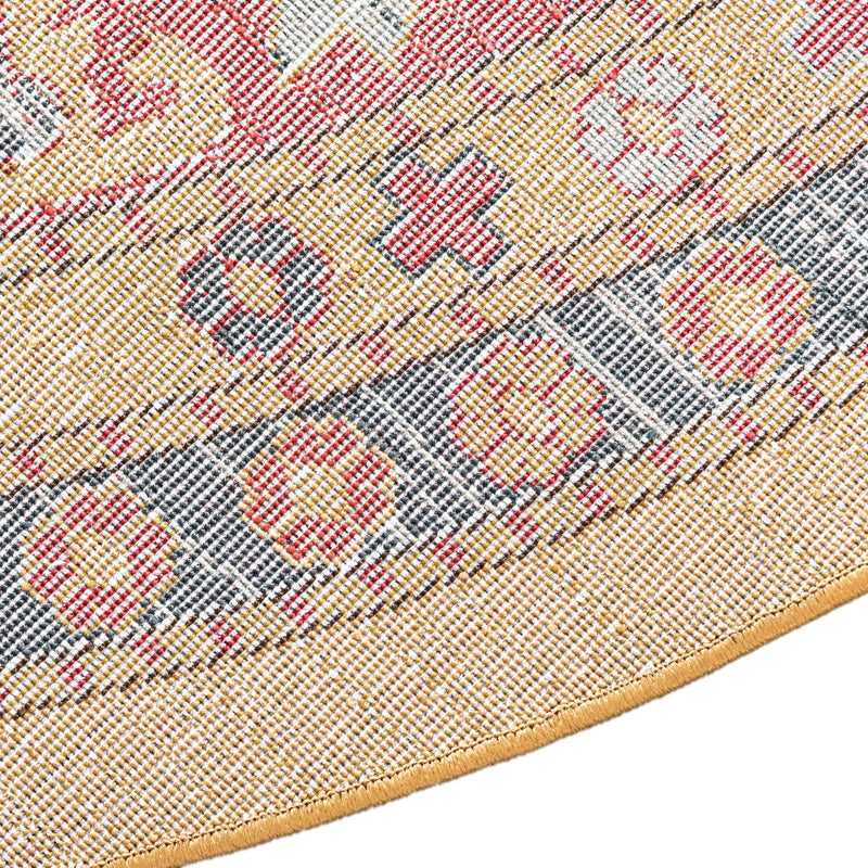 Persian Elegance Collection Area Rug -  Arak Round Beige  lifestyle 41
