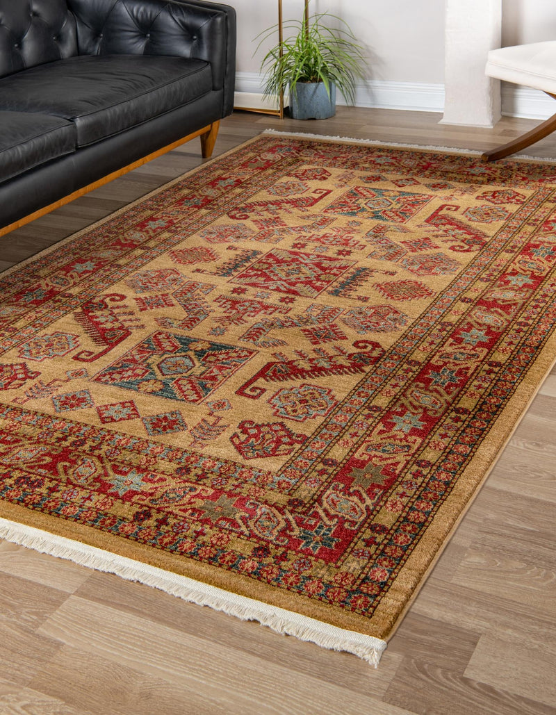 Persian Elegance Collection Area Rug -  Arak Rectangular Beige  lifestyle 25