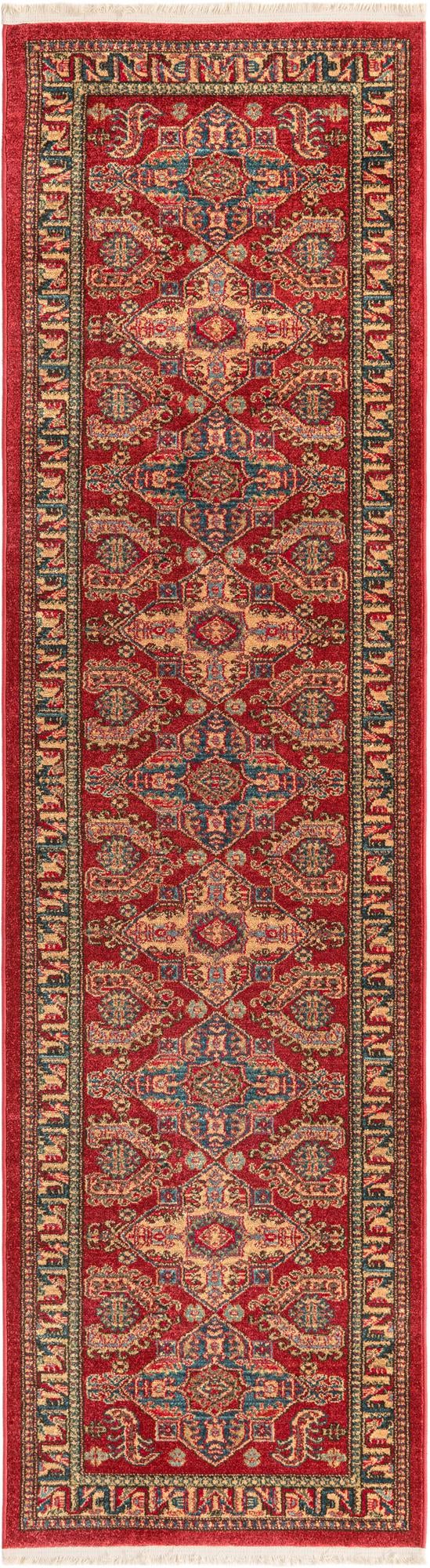 Persian Elegance Collection Area Rug -  Ardabil Runner Red  lifestyle 37