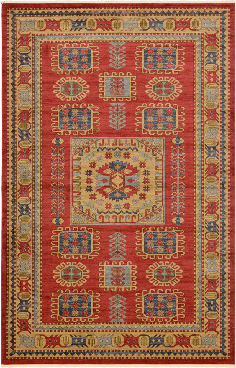 Persian Elegance Collection Area Rug -  Hamedan Rectangular Red  lifestyle 7