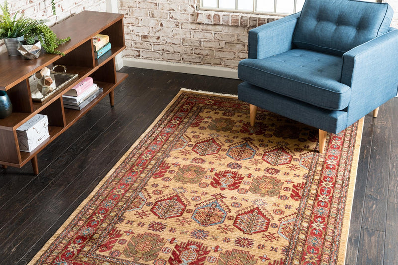 Persian Elegance Collection Area Rug -  Kish Rectangular Beige  lifestyle 21