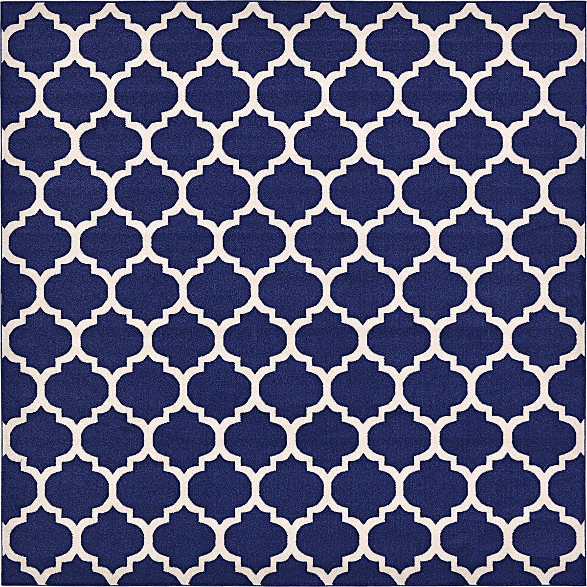 Lattice Gardens Collection Area Rug -  Bloomfield (Navy Blue) Square Navy Blue  lifestyle 11