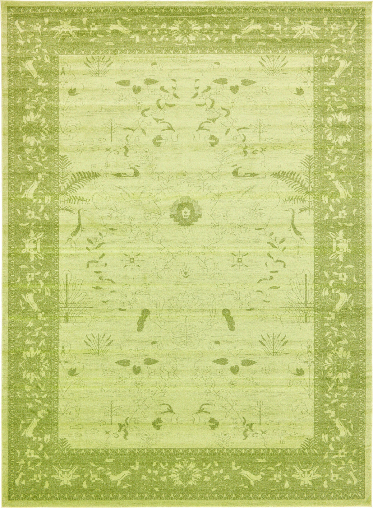 Horizon Collection Area Rug -  Apex (Light Green) Rectangle Light Green  lifestyle 2