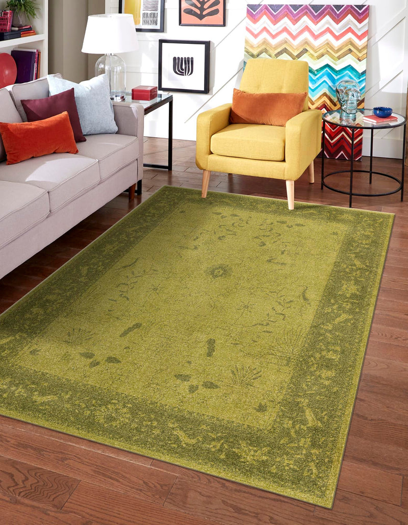 Horizon Collection Area Rug -  Apex (Green) Rectangle Green  lifestyle 2
