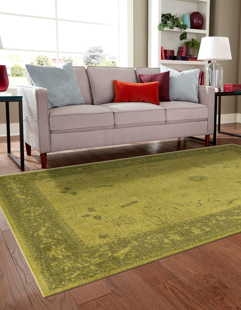 Horizon Collection Area Rug -  Apex (Green) Rectangle Green  lifestyle 3