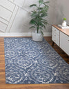 Venetian Tapestry Collection Area Rug -  Cannaregio Rectangle Blue  lifestyle 7