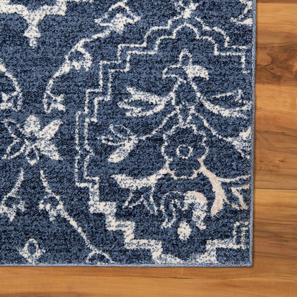 Venetian Tapestry Collection Area Rug -  Cannaregio Rectangle Blue  lifestyle 38