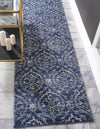 Venetian Tapestry Collection Area Rug -  Cannaregio Runner Blue  lifestyle 58
