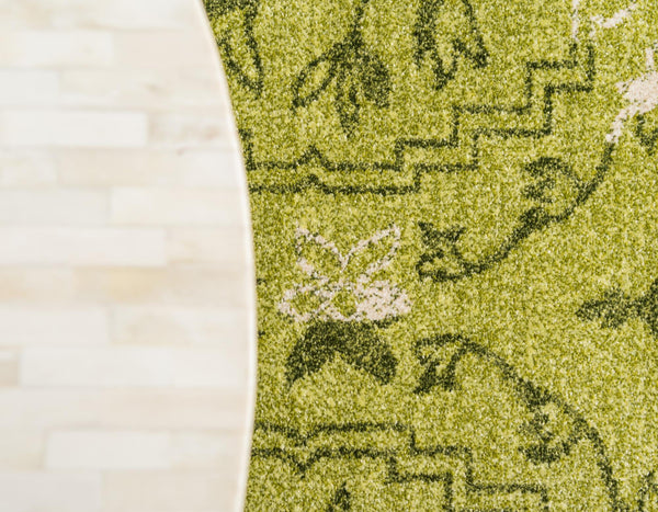 Venetian Tapestry Collection Area Rug -  Cannaregio Rectangle Light Green  lifestyle 19