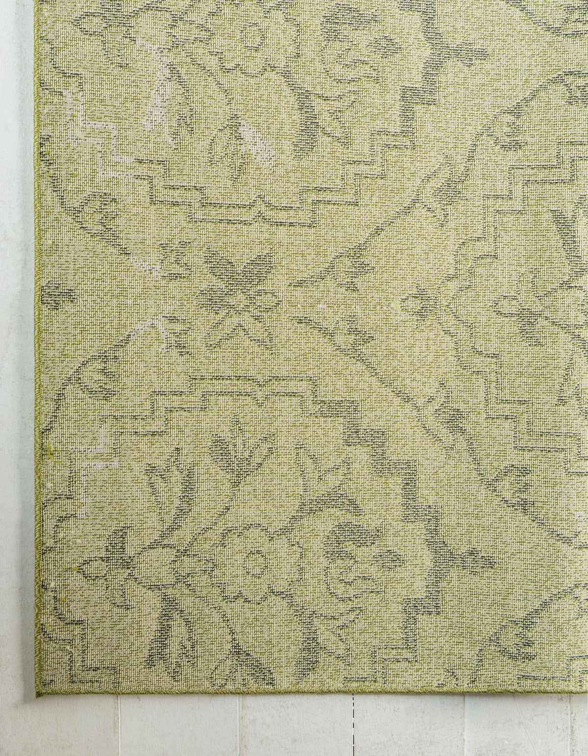 Venetian Tapestry Collection Area Rug -  Cannaregio Rectangle Light Green  lifestyle 31