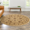 Jaipur Elegance Collection Area Rug -  Mani Round Cream  lifestyle 60