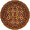 Persian Elegance Collection Area Rug -  Kish Round Beige  lifestyle 11