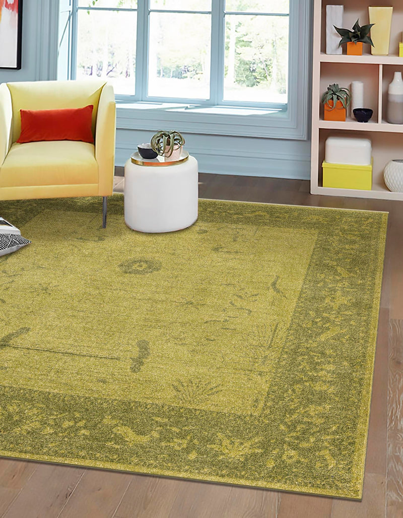 Horizon Collection Area Rug -  Apex (Green) Square Green  lifestyle 19
