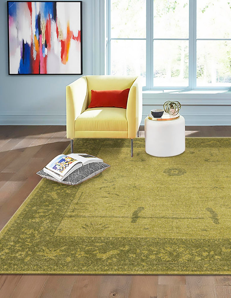Horizon Collection Area Rug -  Apex (Green) Square Green  lifestyle 21