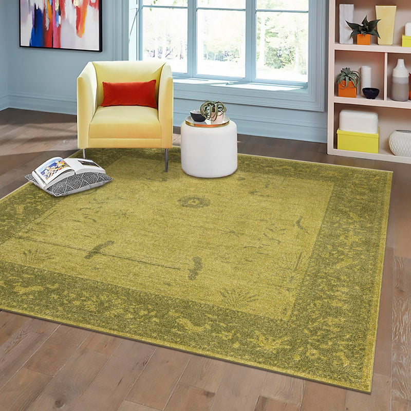 Horizon Collection Area Rug -  Apex (Green) Square Green  lifestyle 41
