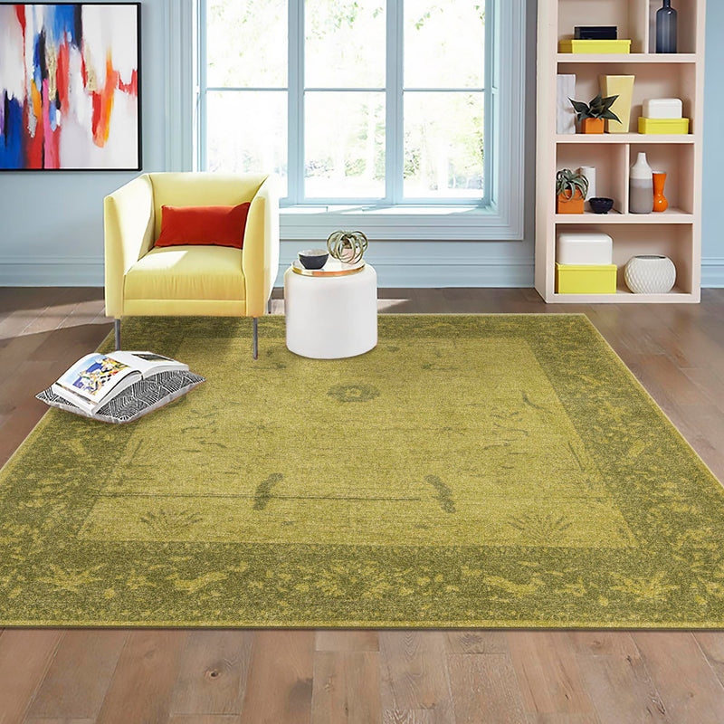 Horizon Collection Area Rug -  Apex (Green) Square Green  lifestyle 43
