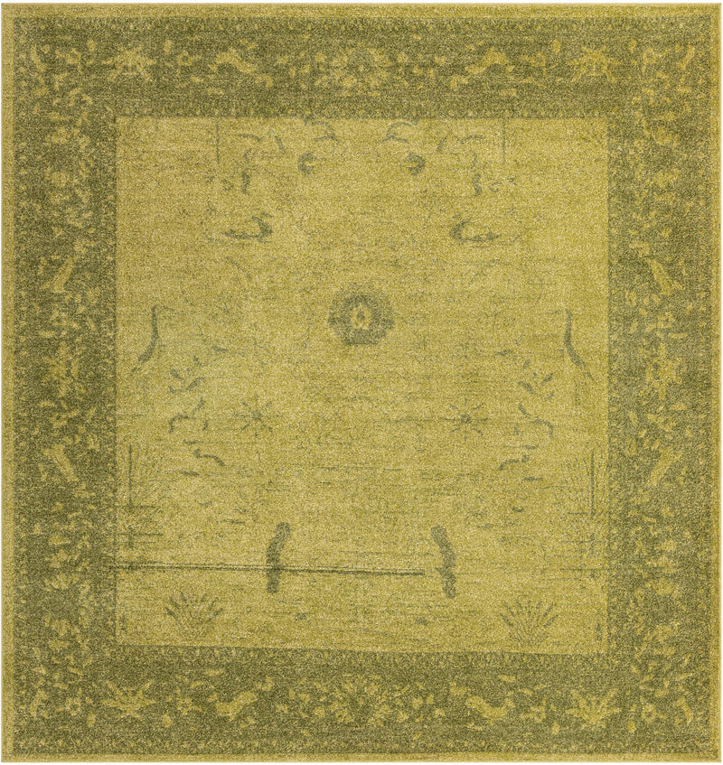 Horizon Collection Area Rug -  Apex (Green) Square Green  lifestyle 17