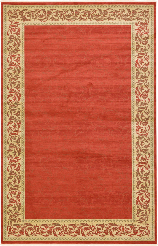 Versailles Elegance Collection Area Rug - Arles Rectangle Rust Red Main