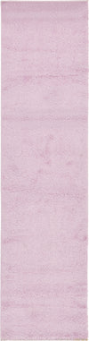 Solid Shag Seaside Collection Area Rug - Glenview (Pink) Runner Pink Main