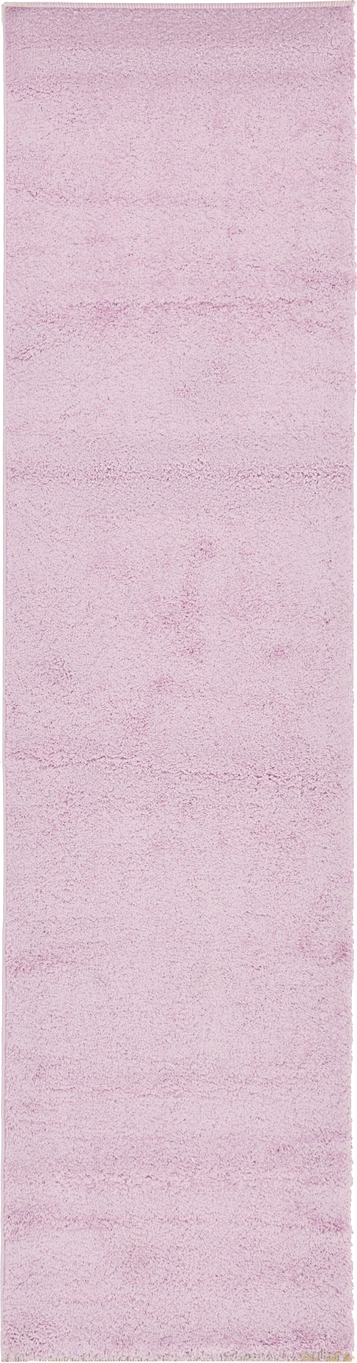 Solid Shag Seaside Collection Area Rug - Glenview (Pink) Runner Pink Main