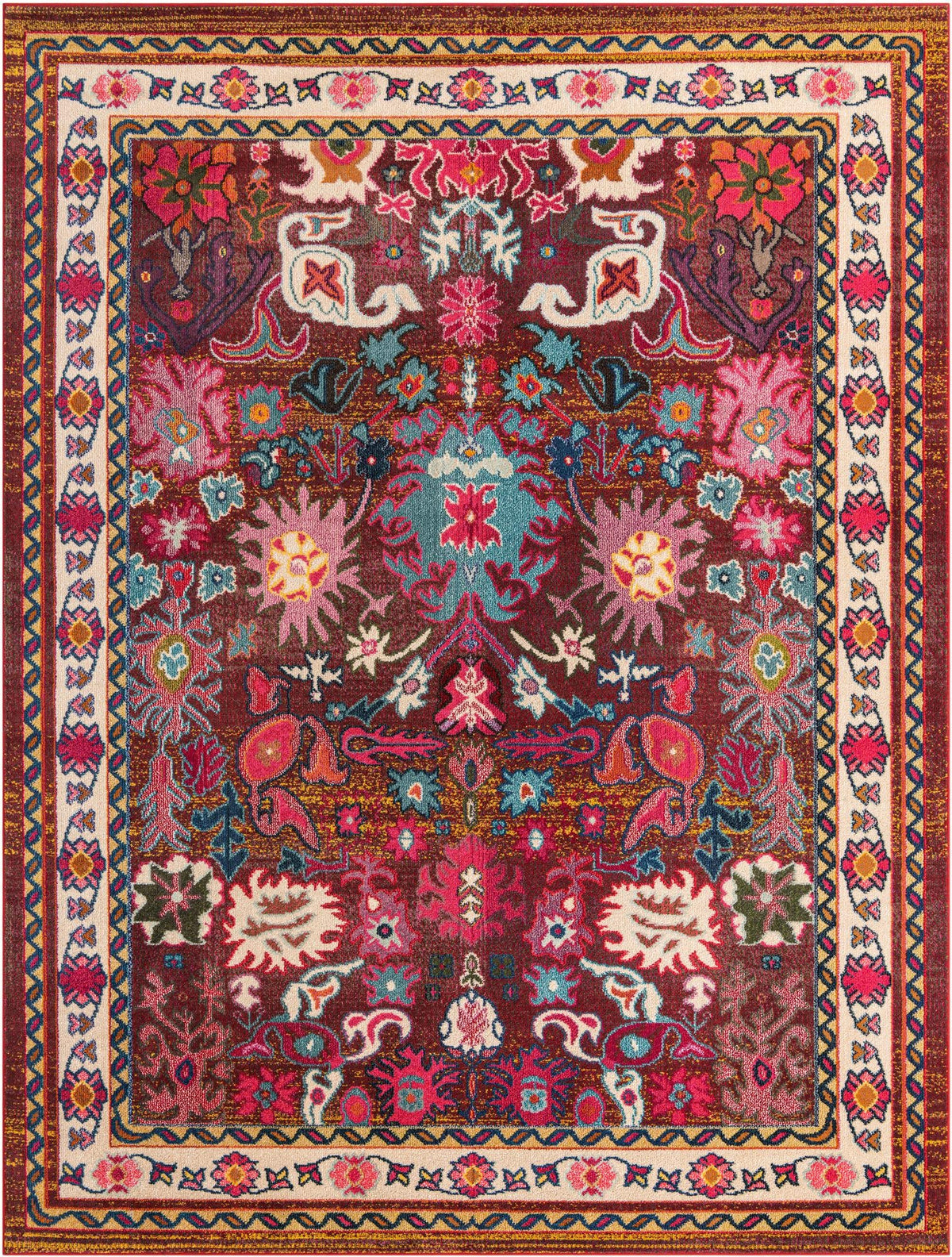 Chateau Elegance Collection Area Rug - Versailles Rectangle Multi Main