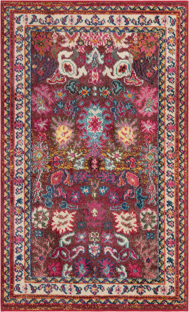 Chateau Elegance Collection Area Rug - Versailles Rectangle Multi  lifestyle 2