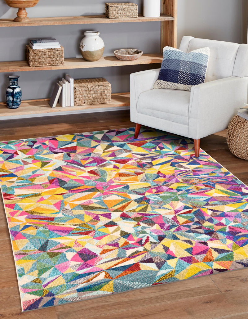 Marrakesh Elegance Collection Area Rug -  Toubkal Rectangle Multi  lifestyle 7