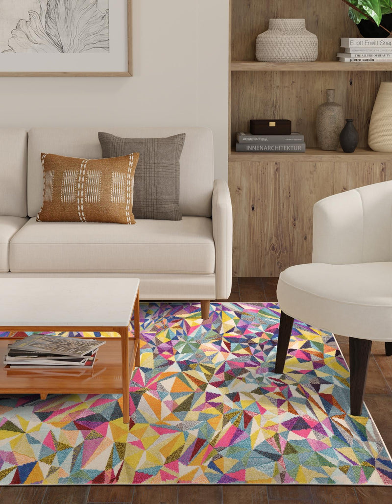 Marrakesh Elegance Collection Area Rug -  Toubkal Rectangle Multi  lifestyle 8