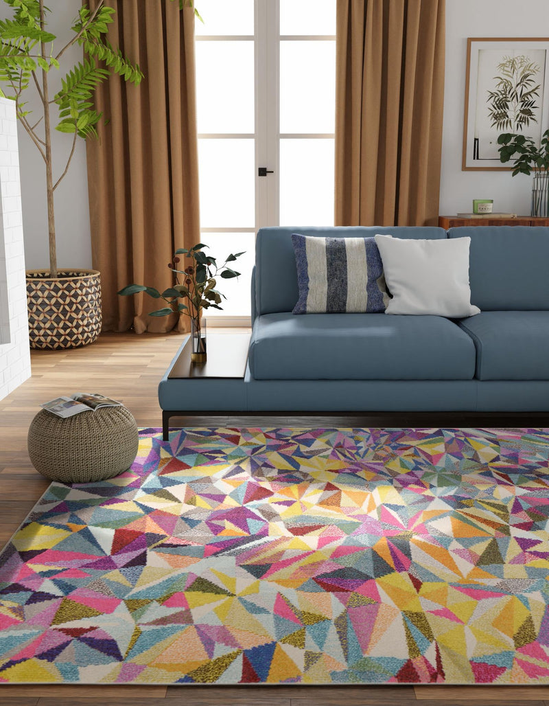 Marrakesh Elegance Collection Area Rug -  Toubkal Rectangle Multi  lifestyle 9