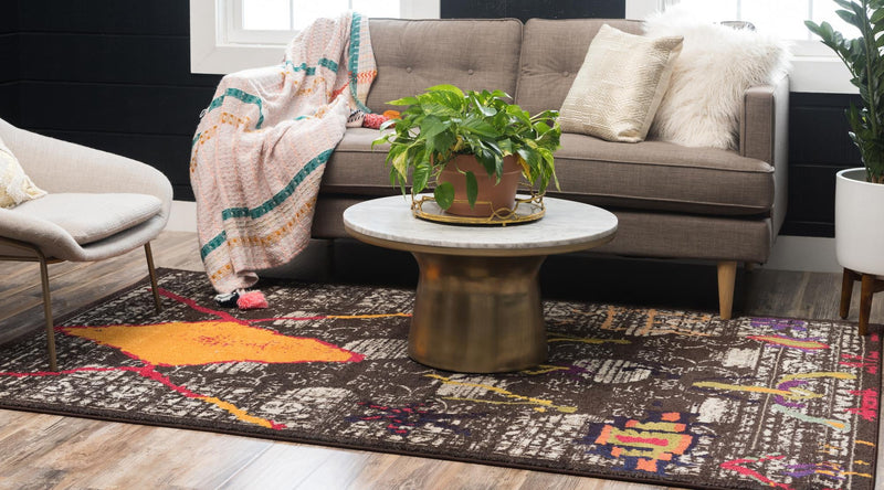 Sedona Vista Collection Area Rug -  Adobe Rectangle Brown  lifestyle 3