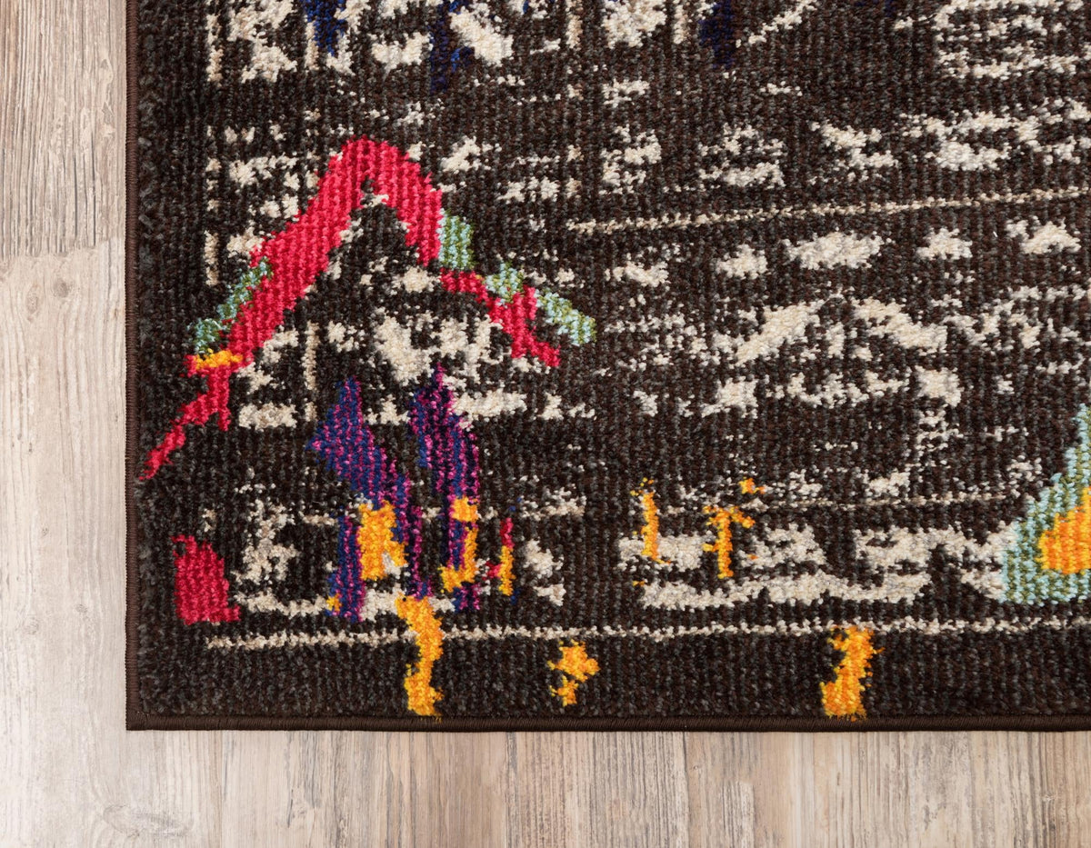 Sedona Vista Collection Area Rug -  Adobe Rectangular Brown  lifestyle 26