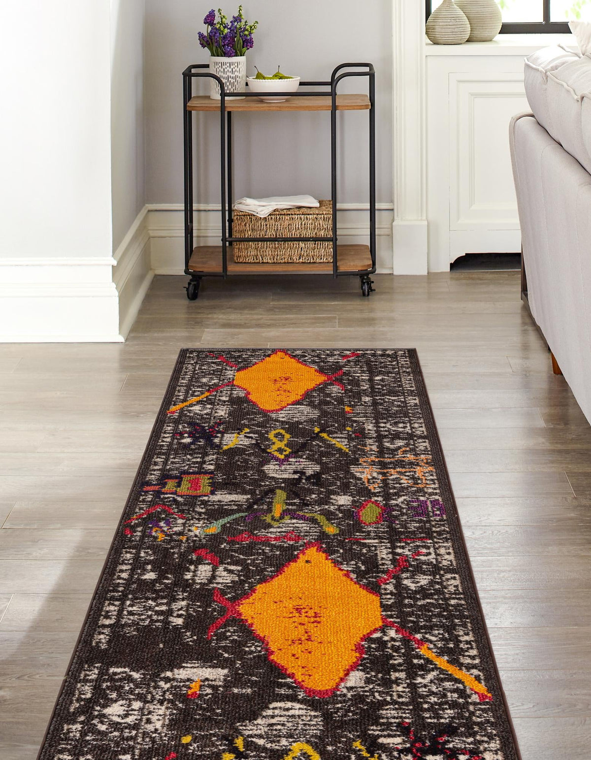 Sedona Vista Collection Area Rug -  Adobe Runner Brown  lifestyle 19